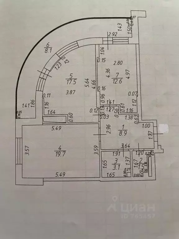 2-к кв. Татарстан, Казань ул. Юлиуса Фучика, 88 (63.3 м) - Фото 1