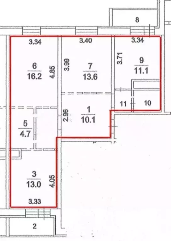 3-к кв. Московская область, Люберцы городской округ, Октябрьский пгт ... - Фото 1
