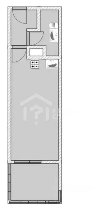 Студия Санкт-Петербург просп. Ветеранов, 175 (25.0 м) - Фото 1