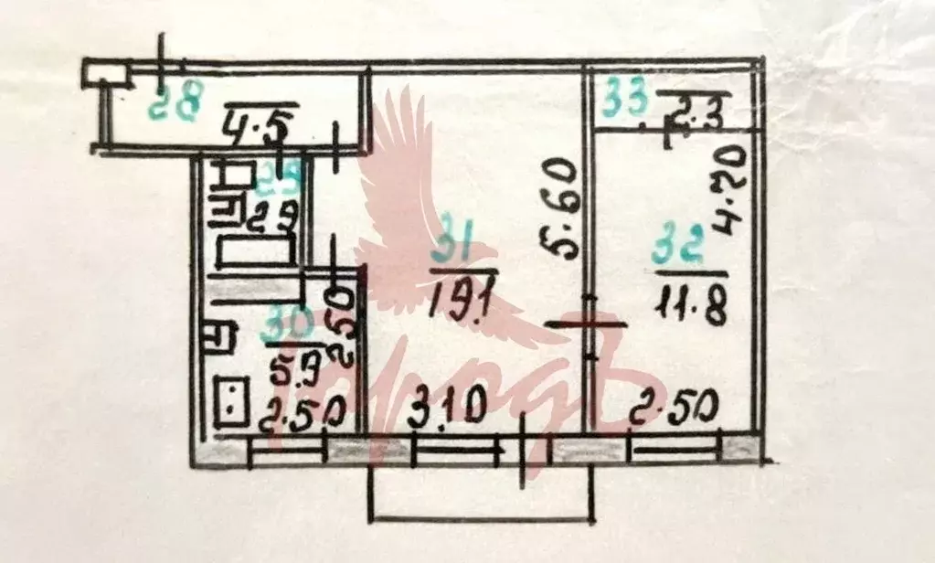 2-к кв. Орловская область, Орел Рощинская ул., 15 (46.5 м) - Фото 2