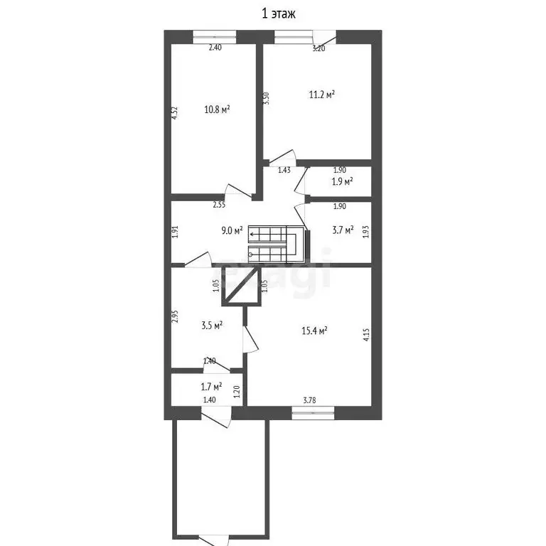 Дом в село Тюнево, Центральная улица (80.2 м) - Фото 1