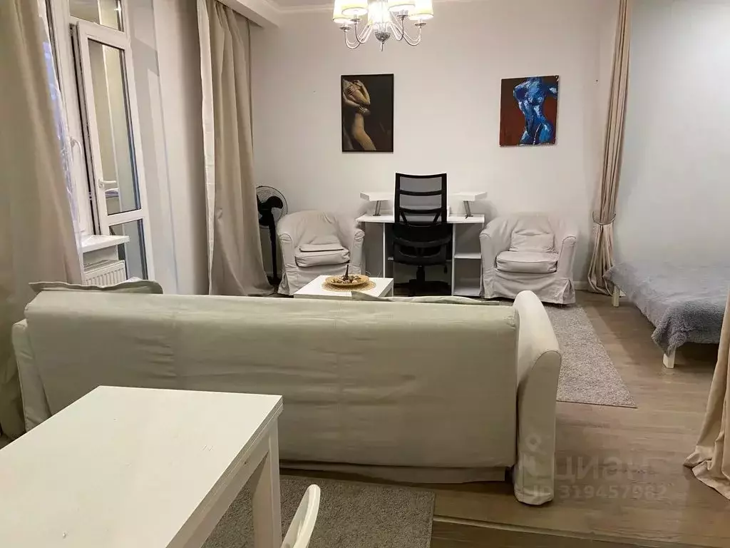 Студия Санкт-Петербург Кременчугская ул., 9К2 (39.0 м) - Фото 1