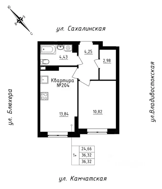 1-к кв. свердловская область, екатеринбург ул. кронштадтская (36.32 м) - Фото 0