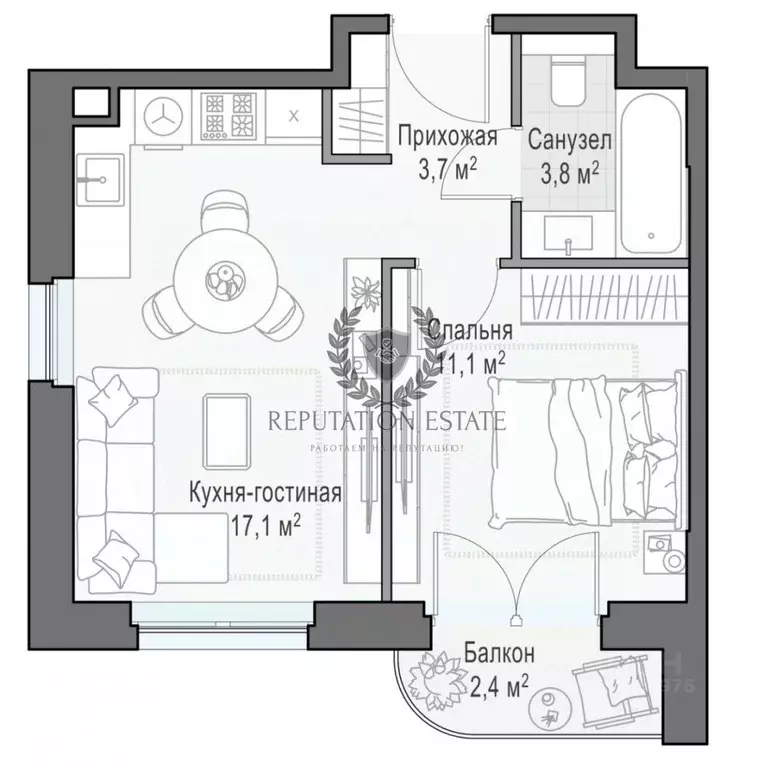 1-к кв. Москва ул. Академика Королева, 21 (36.2 м) - Фото 1