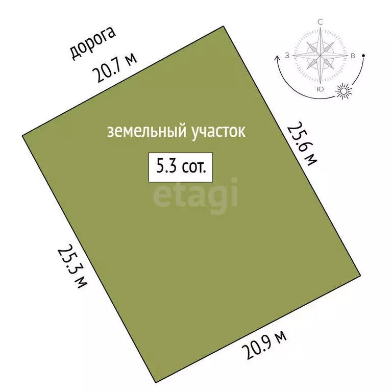 Участок в Тюмень, СНТ Тополя, 15-я улица (5.3 м) - Фото 1