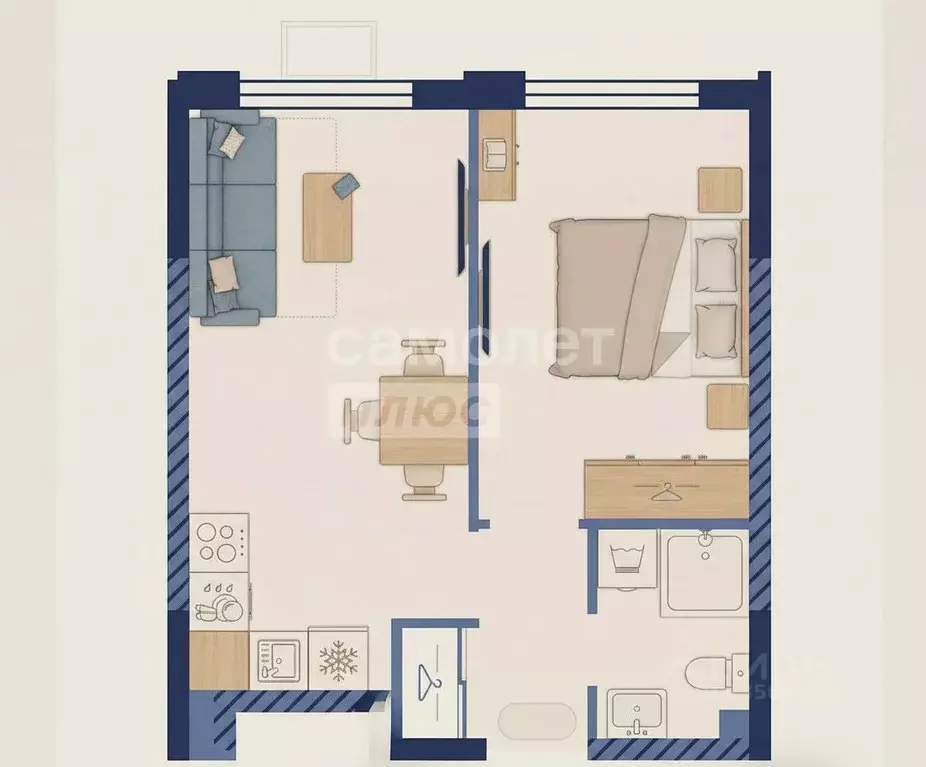 2-к кв. Москва Производственная ул., 19Ак2 (34.7 м) - Фото 2