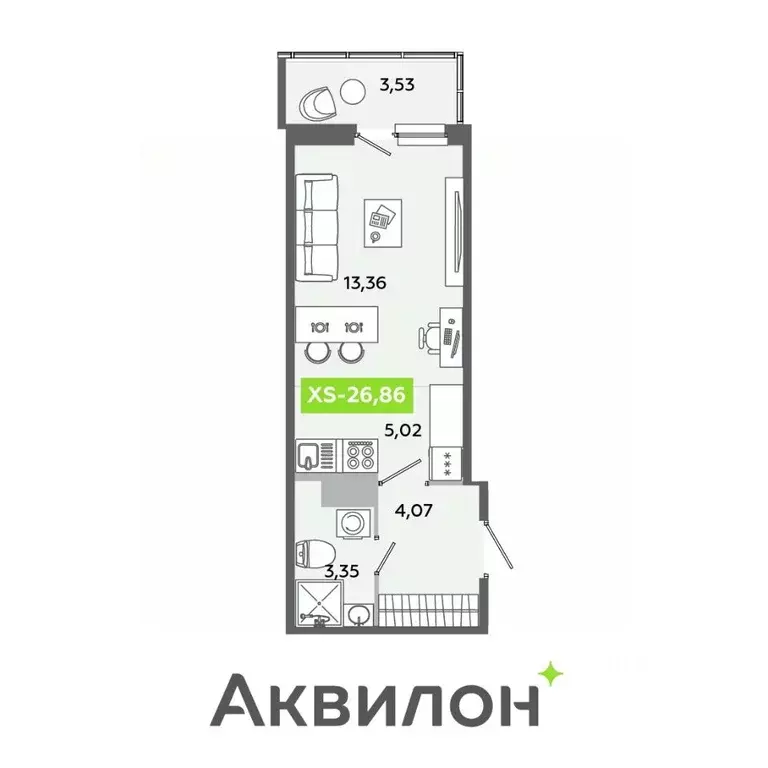 Студия Ленинградская область, Всеволожский район, Заневское городское ... - Фото 0