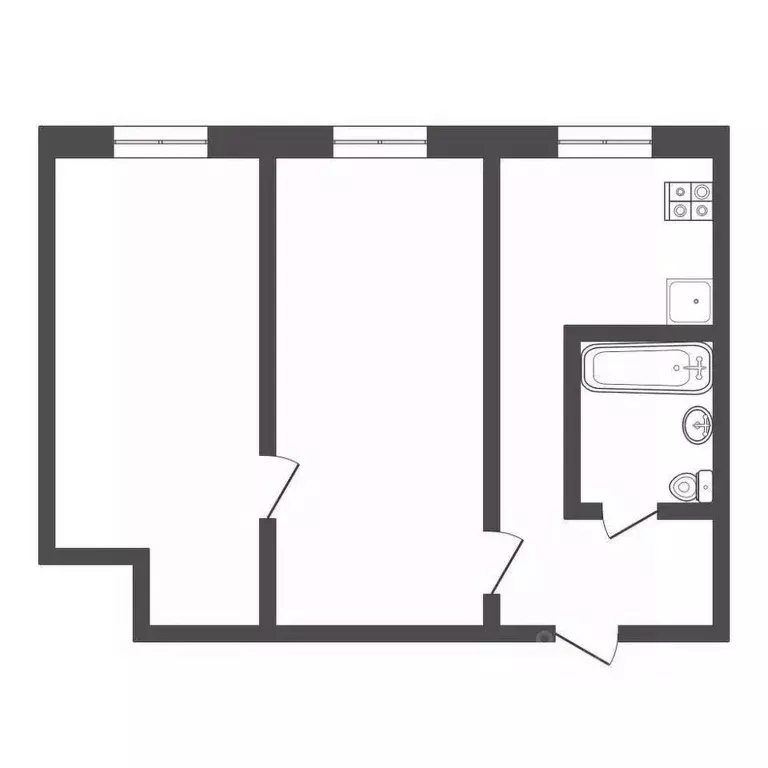 2-к кв. Тульская область, Тула ул. Тульского Рабочего Полка, 104 (40.3 ... - Фото 1