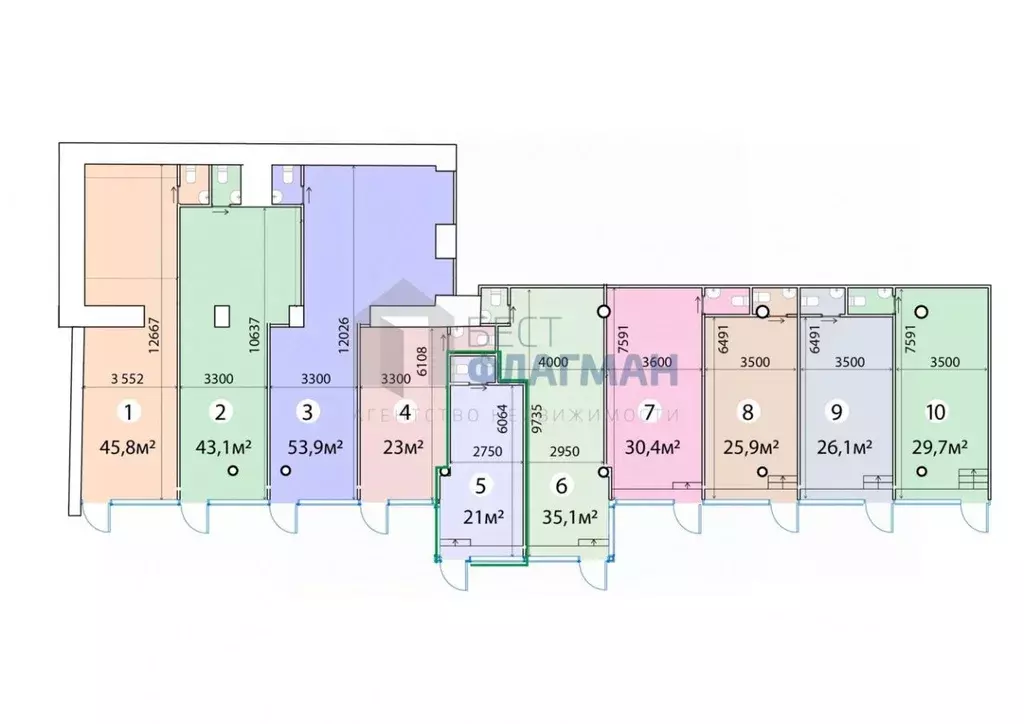 Помещение свободного назначения в Москва ул. Красная Пресня, 12 (21 м) - Фото 2