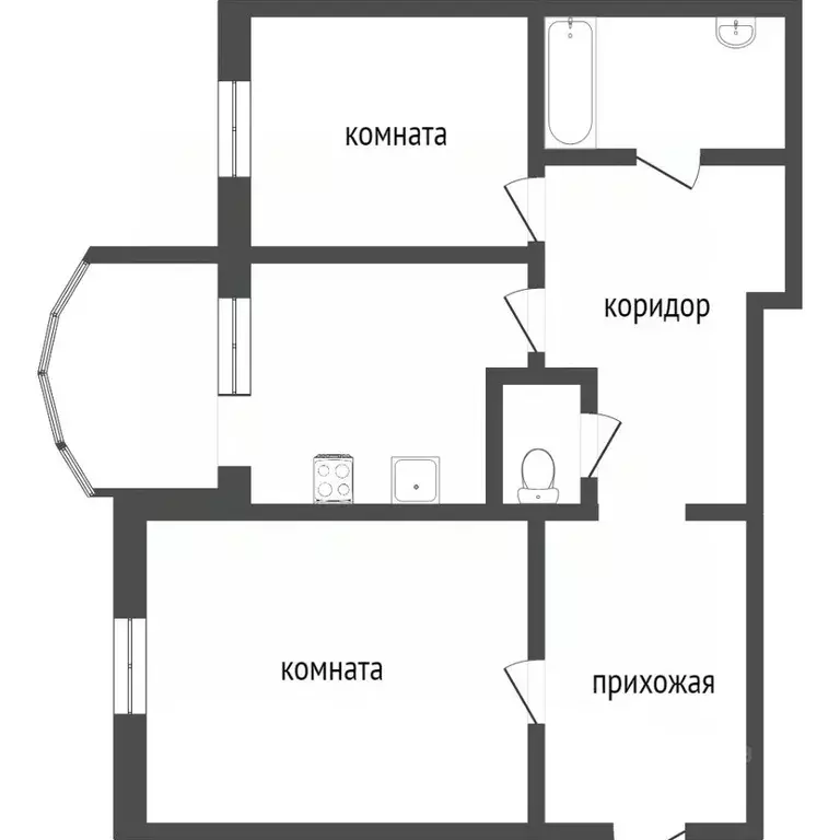 2-к кв. Омская область, Омск ул. 9-я Линия, 195 (72.0 м) - Фото 1