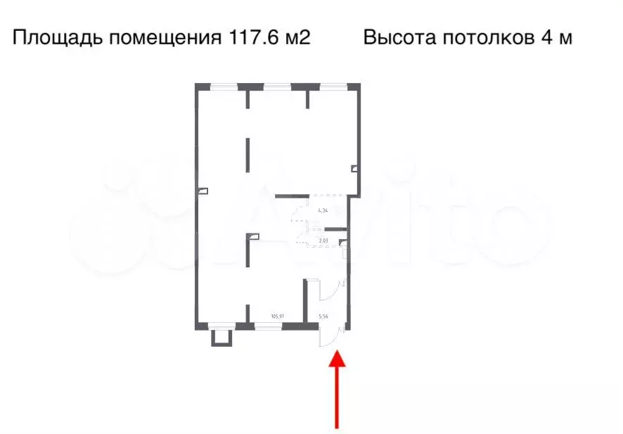 Пригород Лесное помещение под супермаркет 117.6 м - Фото 0