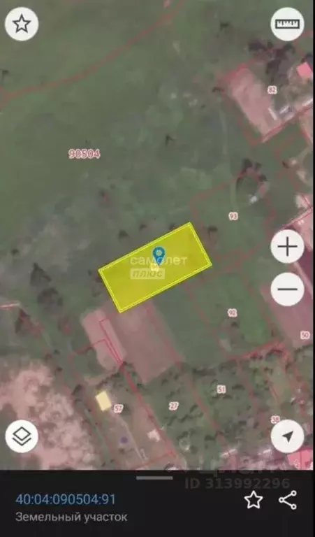 Участок в Калужская область, Дзержинский район, Дворцы с/пос, д. ... - Фото 2