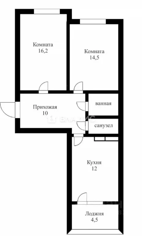 2-к кв. Краснодарский край, Краснодар Юбилейный мкр, ул. Генерала ... - Фото 1