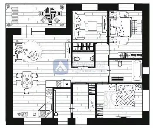Коттедж в Тюменская область, Тюмень ул. Юрия Шешукова (97 м) - Фото 2