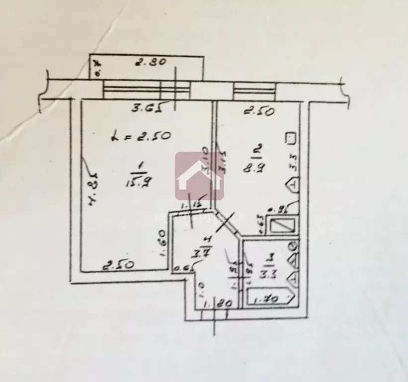 1-к кв. Саратовская область, Татищево рп, 1-й кв-л 14 (31.8 м) - Фото 2