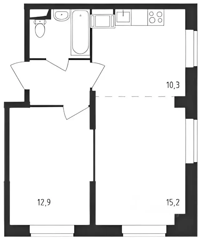 2-к кв. Москва ул. Маресьева, 6к2 (46.0 м) - Фото 1