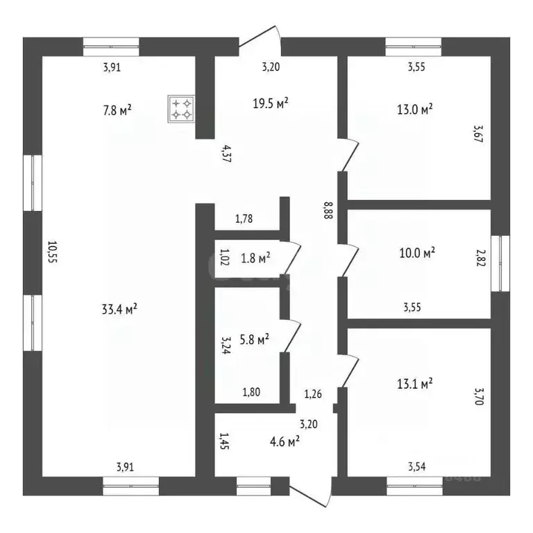Дом в Амурская область, Благовещенский район, с. Чигири ул. ... - Фото 2