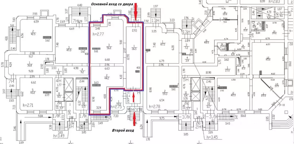Помещение свободного назначения в Санкт-Петербург Кондратьевский ... - Фото 2