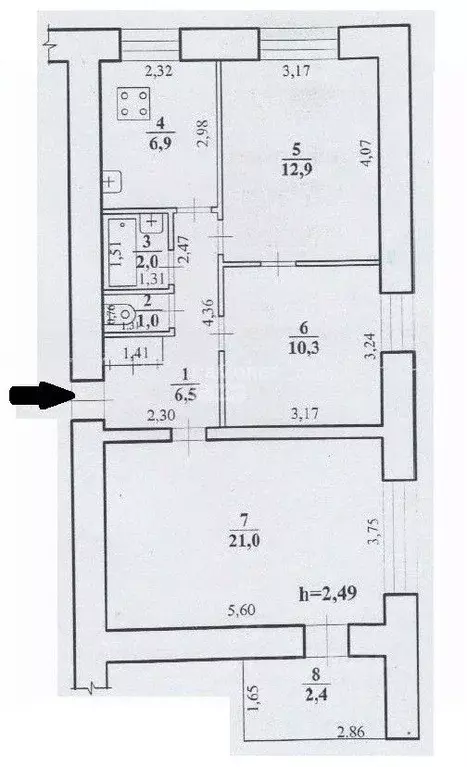 3-к кв. Забайкальский край, Чита Северный мкр, 17 (62.5 м) - Фото 1