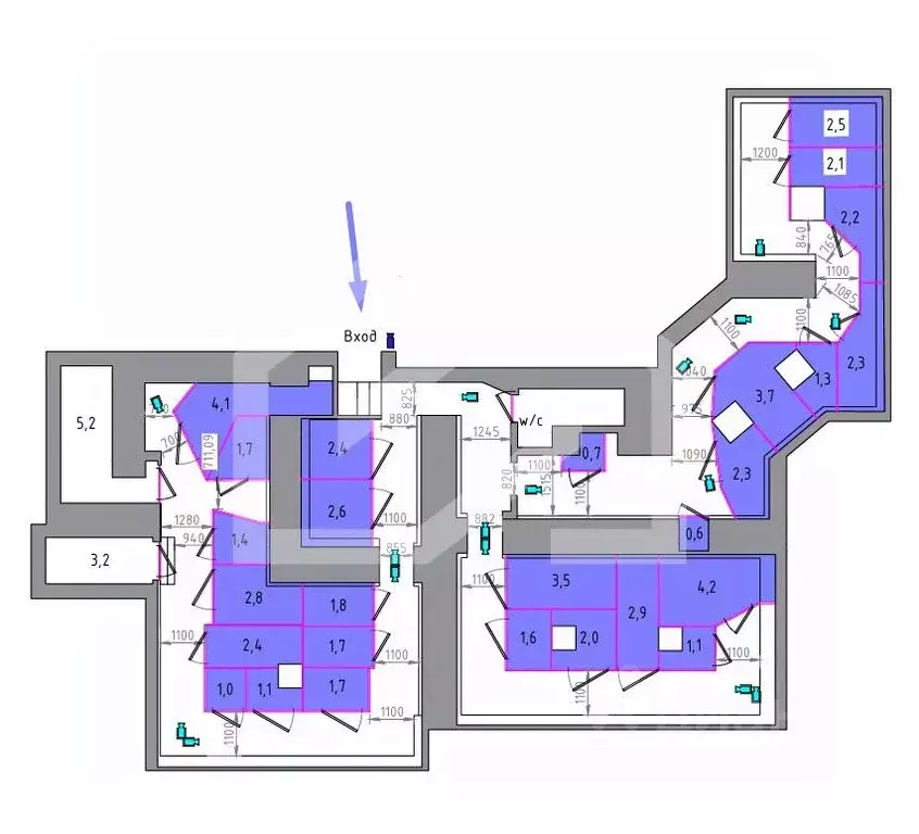 Помещение свободного назначения в Москва Студенческая ул., 28к1 (203 ... - Фото 1