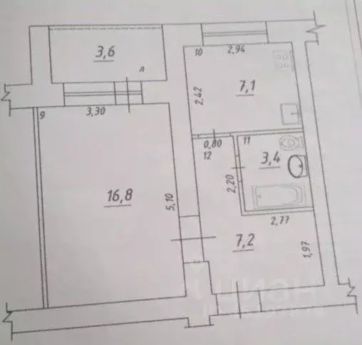 1-к кв. Самарская область, Самара Черемшанская ул., 160 (35.0 м) - Фото 2