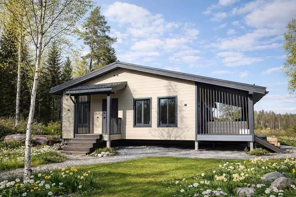 Коттедж в Ленинградская область, Приозерский район, Раздольевское ... - Фото 1