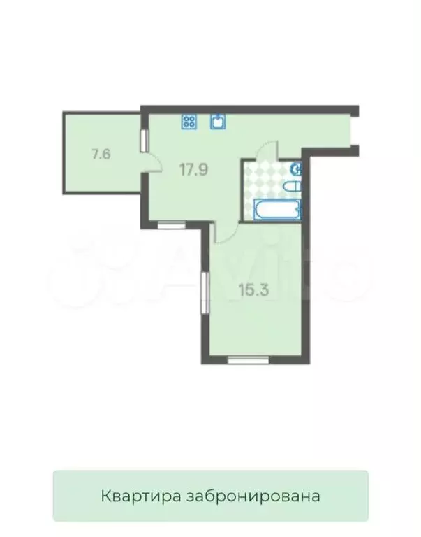 1-к. квартира, 41 м, 3/4 эт. - Фото 0