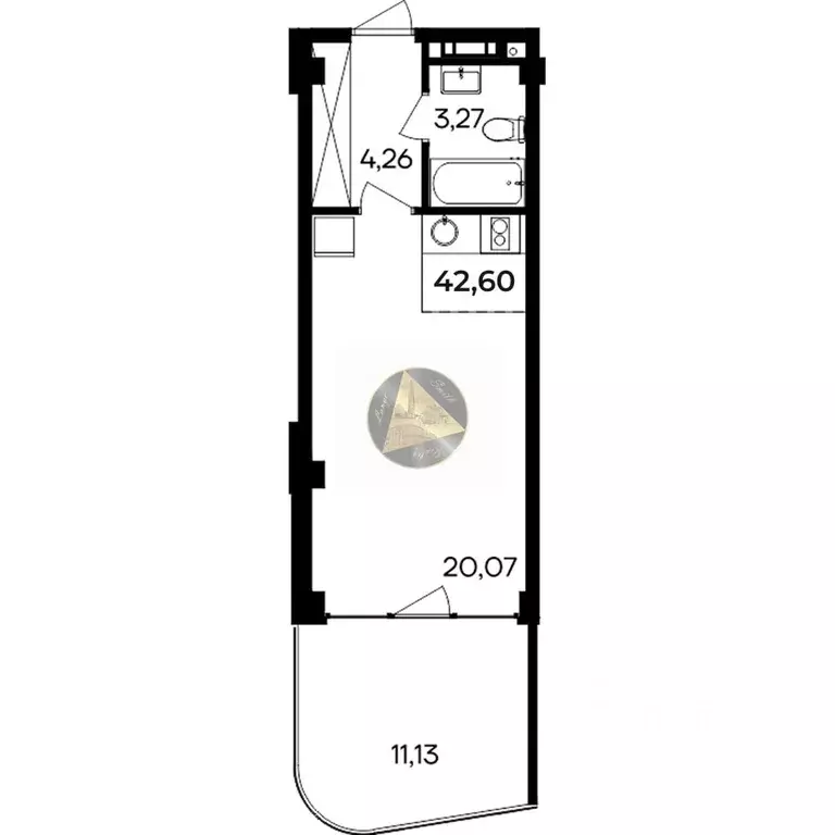Студия Крым, Сакский район, Лесновское с/пос, с. Прибрежное ул. ... - Фото 2