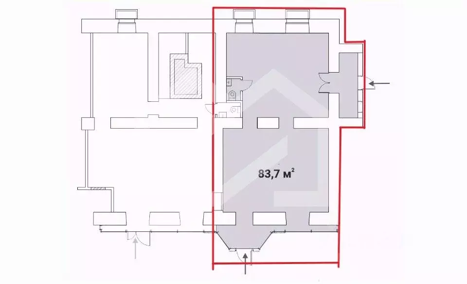 Помещение свободного назначения в Москва Брянская ул., 12 (84 м) - Фото 2