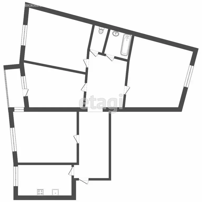 4-комнатная квартира: Саранск, улица Пушкина, 5 (75.3 м) - Фото 1