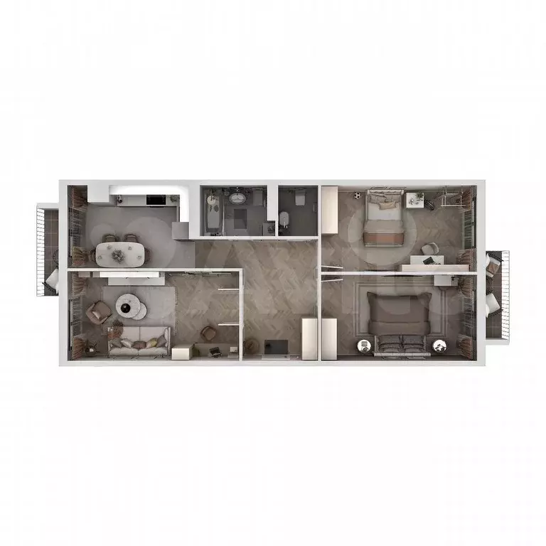 3-к. квартира, 88,6 м, 8/9 эт. - Фото 1