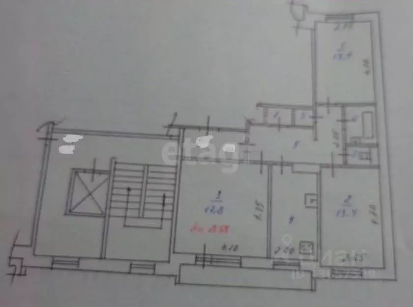 3-к кв. Иркутская область, Иркутск Университетский мкр, 10 (67.0 м) - Фото 1