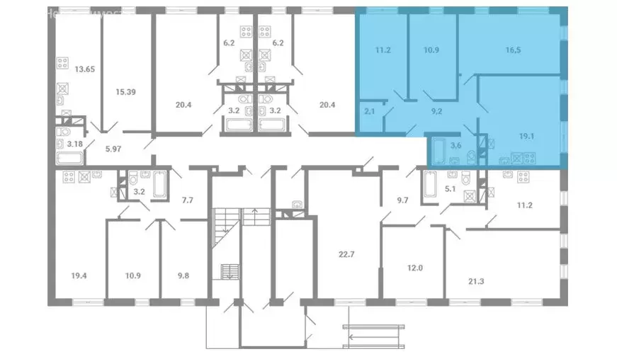 3-комнатная квартира: посёлок Мещерино, микрорайон Южные Горки, 4-й ... - Фото 1