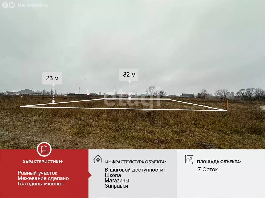 Участок в городской округ Брянск, посёлок городского типа Большое ... - Фото 1