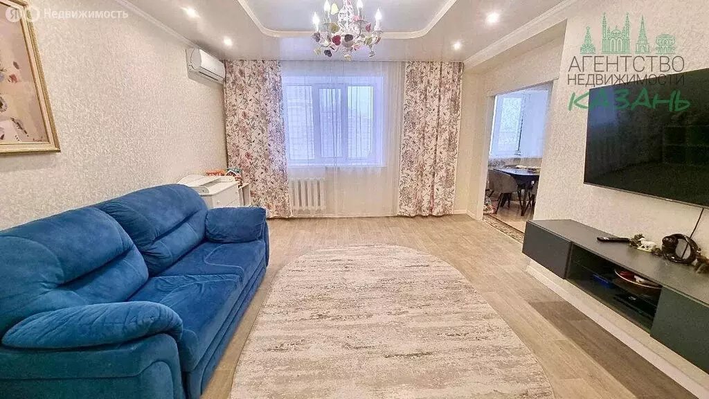 3-комнатная квартира: Казань, улица Гарифа Ахунова, 14 (90.7 м) - Фото 1