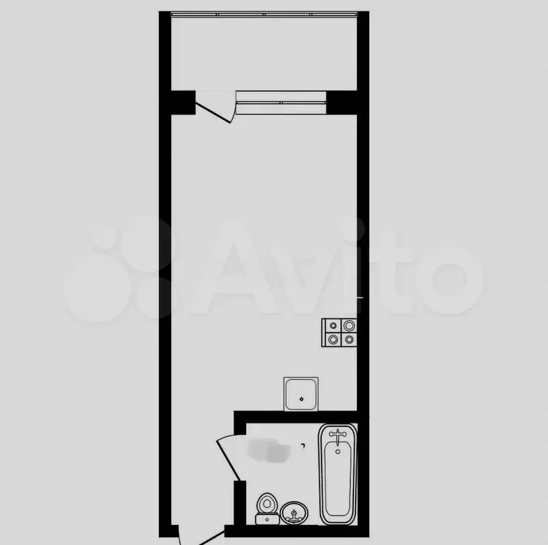 Квартира-студия, 22,4 м, 5/18 эт. - Фото 0