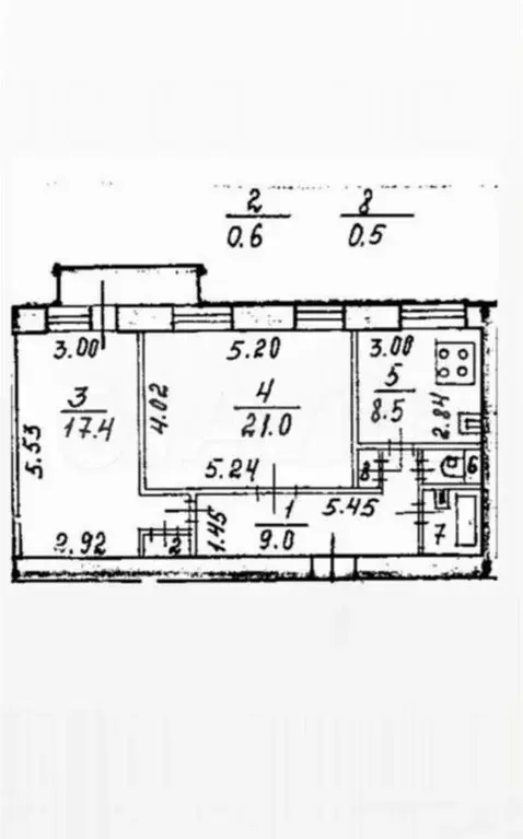 2-к. квартира, 60 м, 8/9 эт. - Фото 0