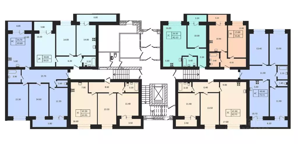 2-к кв. Новосибирская область, Новосибирск  (42.1 м) - Фото 2