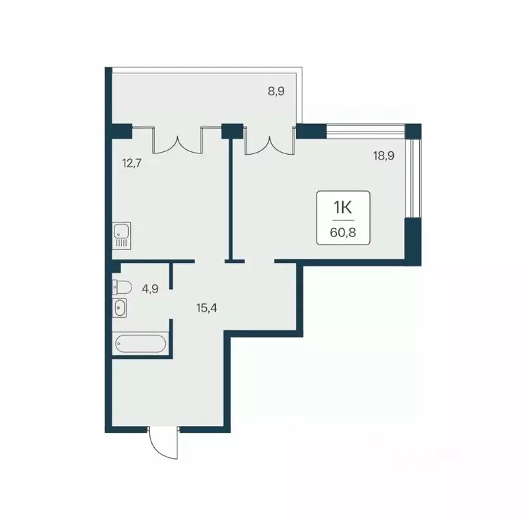 2-к кв. Крым, Алупка ш. Севастопольское, 6Ак3 (60.8 м) - Фото 1