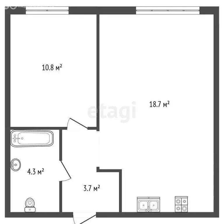 1-комнатная квартира: Санкт-Петербург, набережная Обводного канала, ... - Фото 1