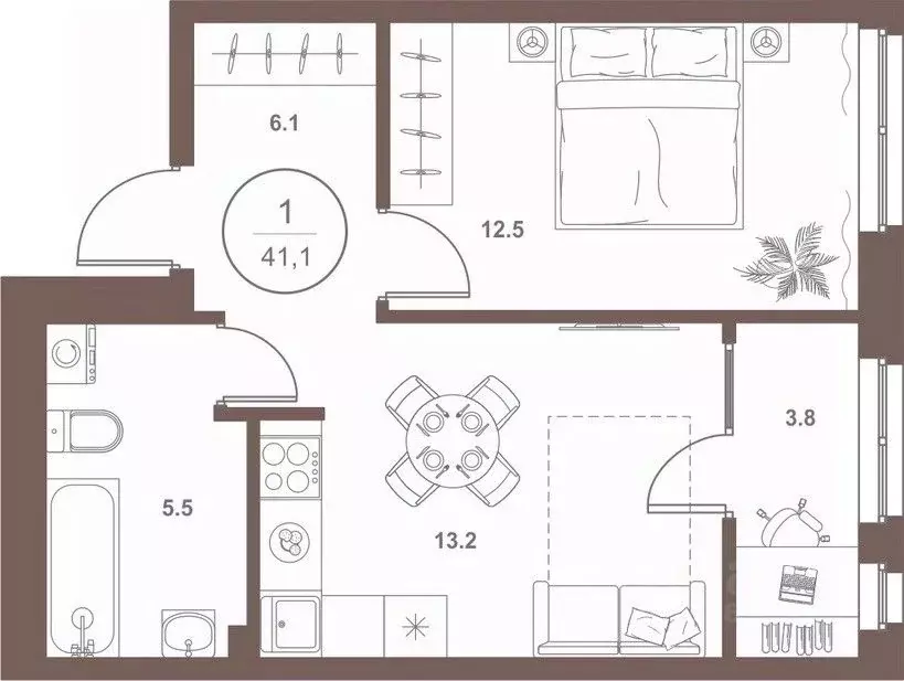 1-к кв. Пензенская область, Пенза Арбеково жилрайон, Дальнее Арбеково ... - Фото 1