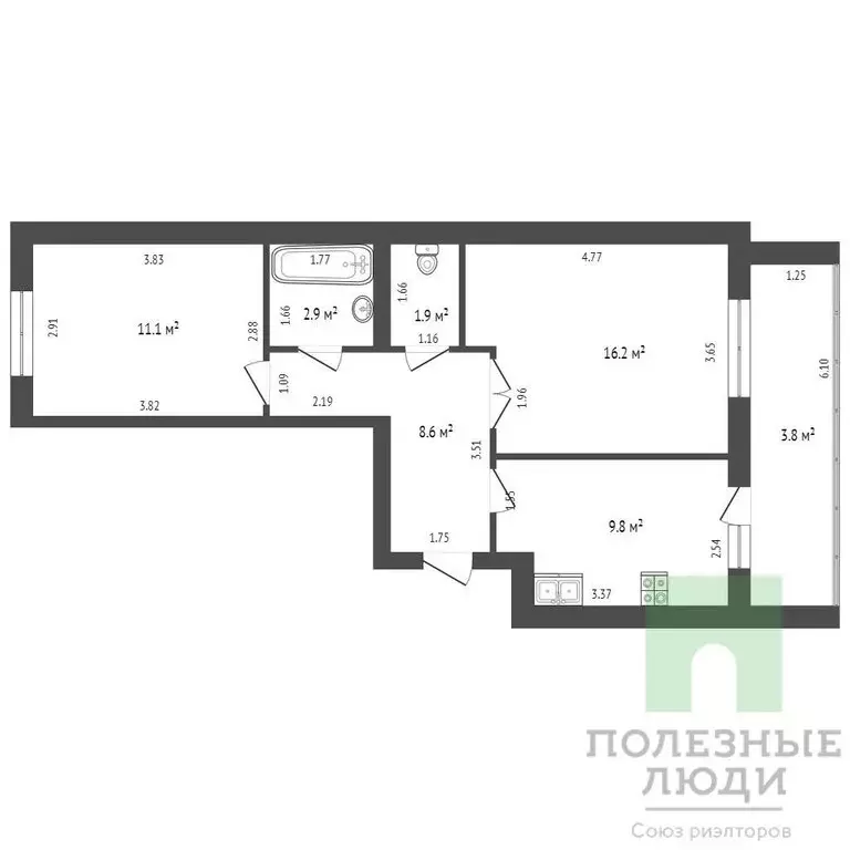 2-комнатная квартира: Йошкар-Ола, улица Павлова, 6 (58.1 м) - Фото 1
