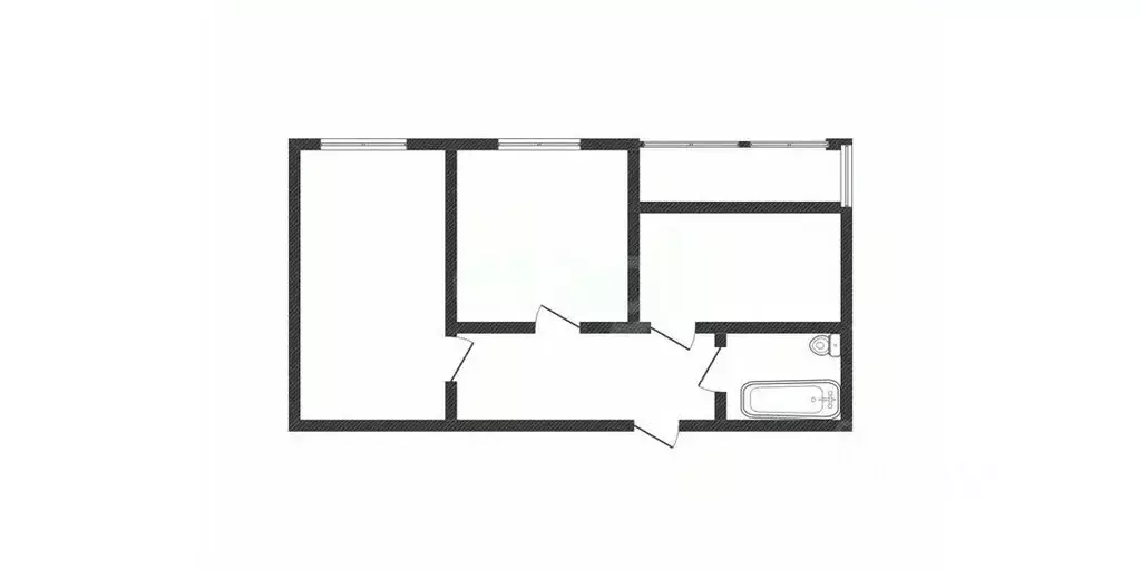 2-к кв. Липецкая область, Липецк ул. Осканова, 7 (57.2 м) - Фото 2