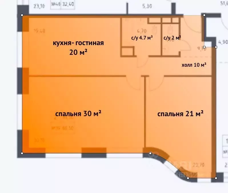 3-к кв. Москва Стремянный пер., 2 (86.8 м) - Фото 2