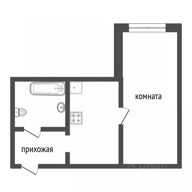 1-к кв. Красноярский край, Красноярск ул. 40 лет Победы, 2 (31.4 м) - Фото 2