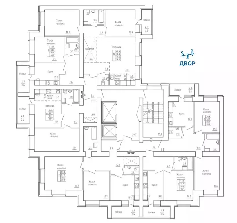 3-к кв. Кировская область, Киров ул. Капитана Дорофеева, 24 (78.3 м) - Фото 1