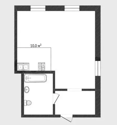 Квартира, студия, 28 м - Фото 0