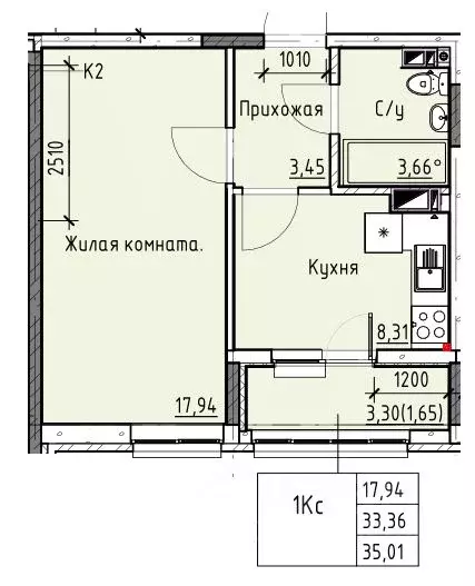 1-к кв. Ростовская область, Батайск ул. Талалихина (35.01 м) - Фото 0