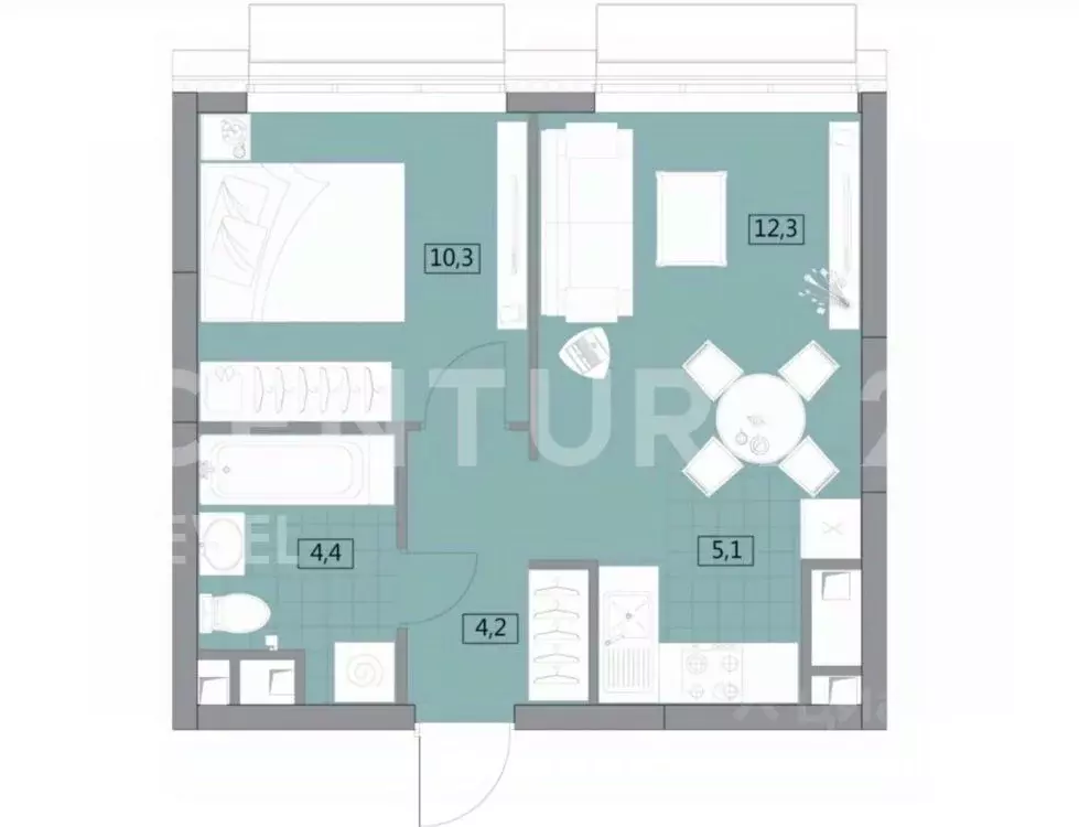 2-к кв. Москва Аминьевское ш., 4Дк2 (35.45 м) - Фото 1