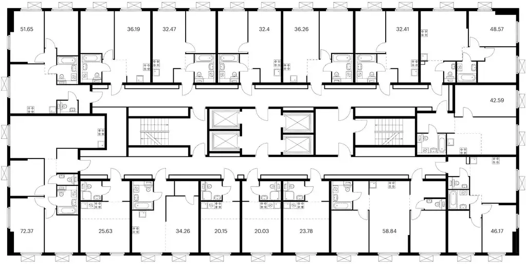 1-к кв. Москва Дорожная ул., 46к3 (34.26 м) - Фото 1